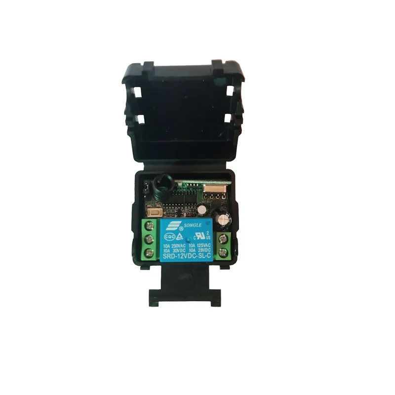 DC12V 24V 1CH 10A Remote Control Light Switch Relay Output Radio Receiver Module and Belt buckle Transmitter window/Garage Doors