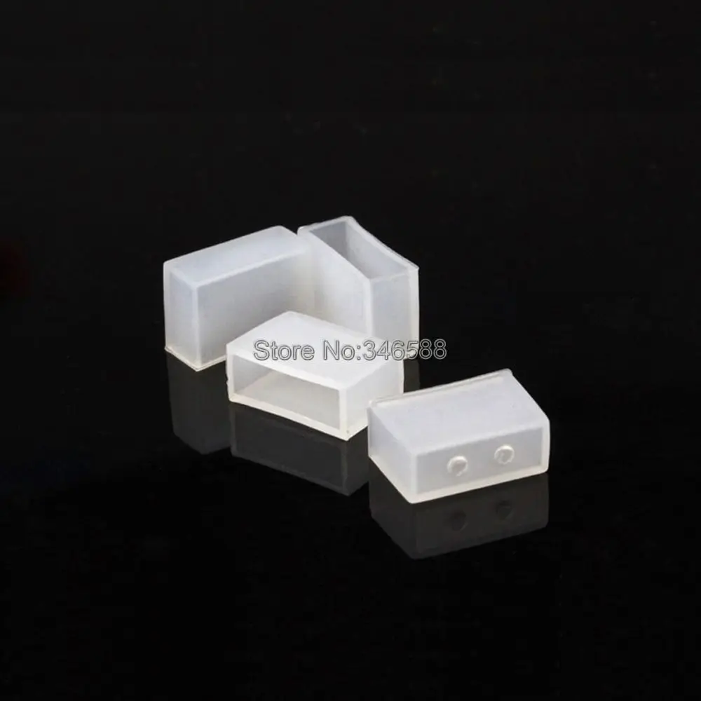 20pcs Silicon Cap, 8mm/10mm/12mm Nonporous End Cap, 2 Hole End Cap,4 Hole End Cap, Use with IP67 Waterproof LED Strip Light