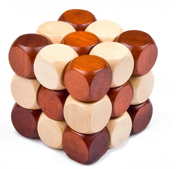 

Classic 3D Wooden Snake Cube Puzzle Mind Brain teasers Game for Adults Kids