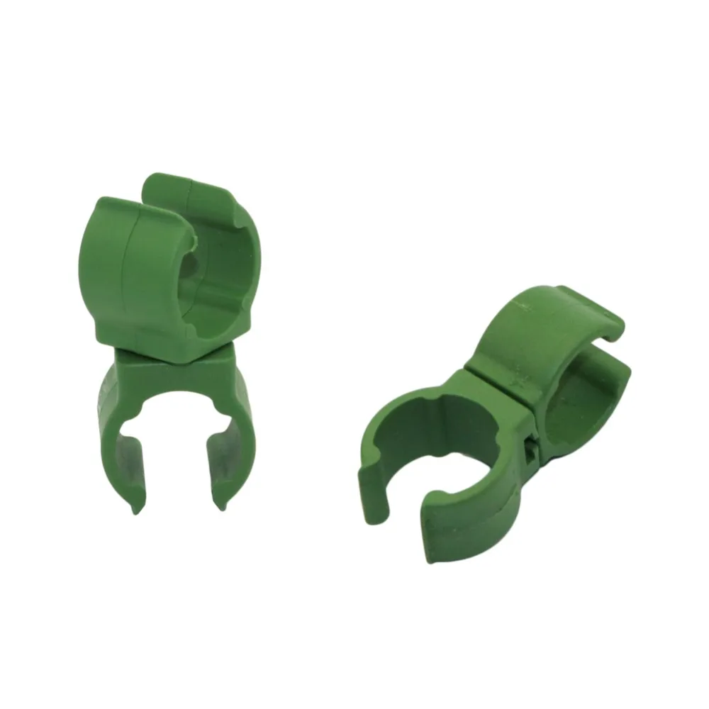 Plant support Plastic Fastener Gardening pillars Fixed Clamp Adjustable 360 Degree Rotating Connector Clip 10 Pcs