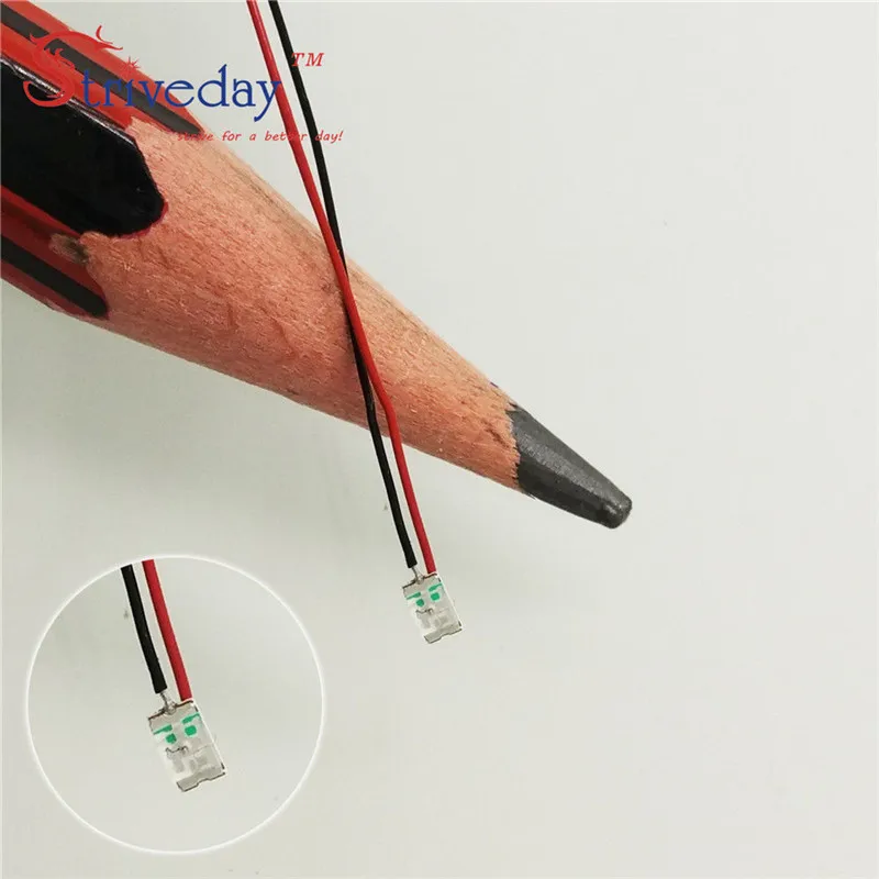 

100 шт. 0805 SMD предварительно припаянный микролиц проводной светодиодный резистор 20 см 8-12 В модель DIY