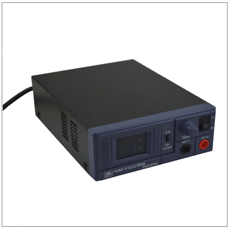 

DWC30WIN Colorful LED Digital Display Switching Power Supply (220V to 13.8V & 7.5-15.8V adjustable) Maximum Output Current 30A