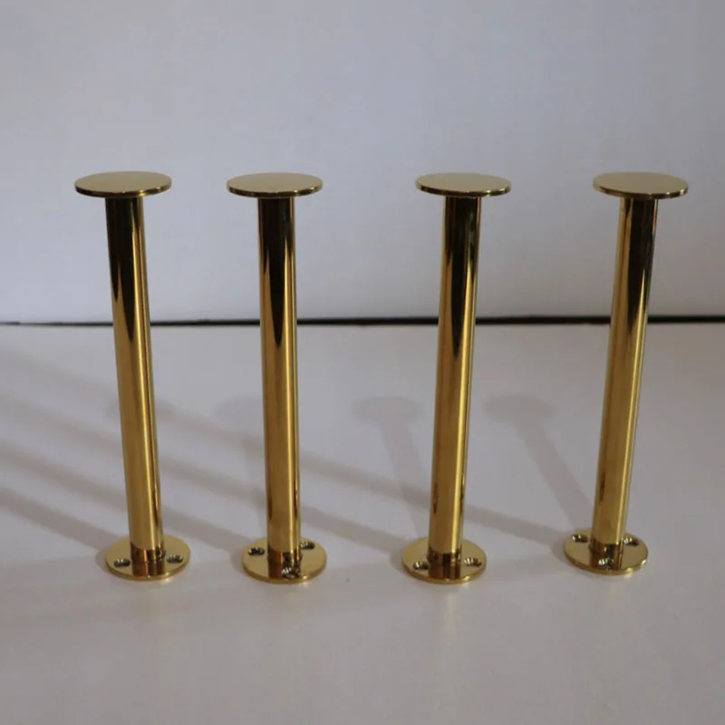 1 piece Gold Stainless Steel Cabinet Leg 22CM Cupboard Table Dresser Feet Furniture Holder Home Hardware