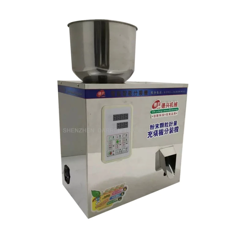 2-100g Tea Packaging Machine Grain Filling Machine Granule Medlar Automatic Salt Weighing Machine Powder Seed Filler MG-100