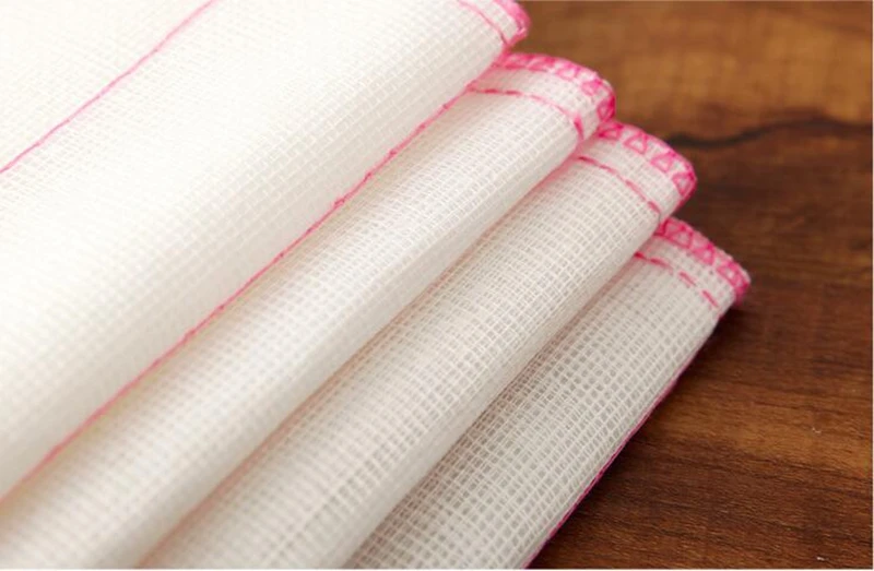 Napkins for Kitchen Efficient Anti-grease Dish Cloth Cotton Yarn Dish Towel Magic Kitchen Cleaning Wiping Rags Colors Random