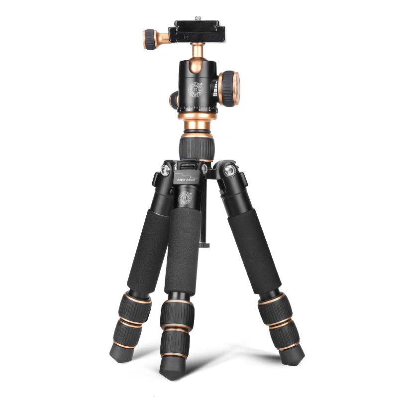 QZSD Q166 foldable light weight and short Aluminium alloy table mini portable tripod for all camera DSLR