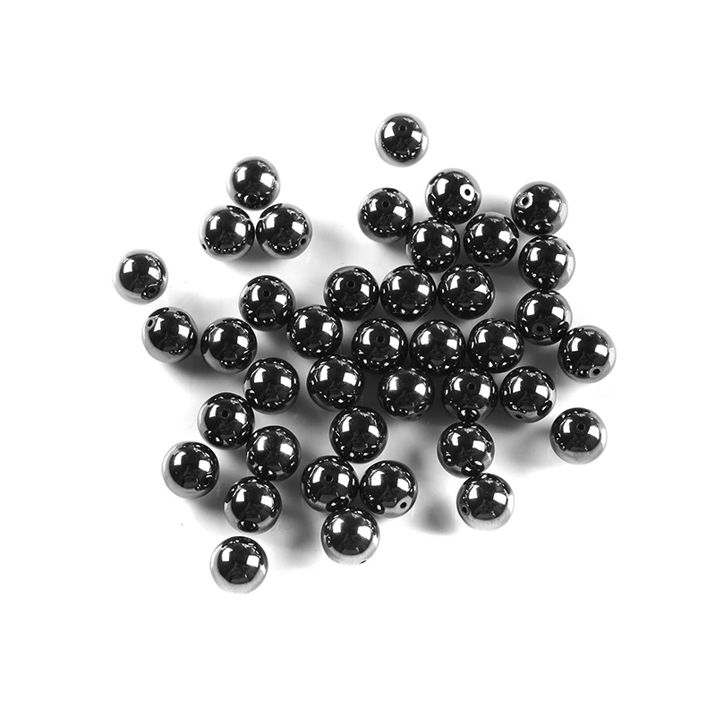 Natural Stone Hematite Beads Round Loose Beads 3mm 4mm 5mm 6mm 8mm 10mm 12mm DIY Necklace Bracelet Jewelry Making Accessories