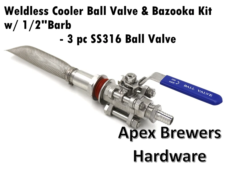 Weldless Cooler Bazooka Kit, 6