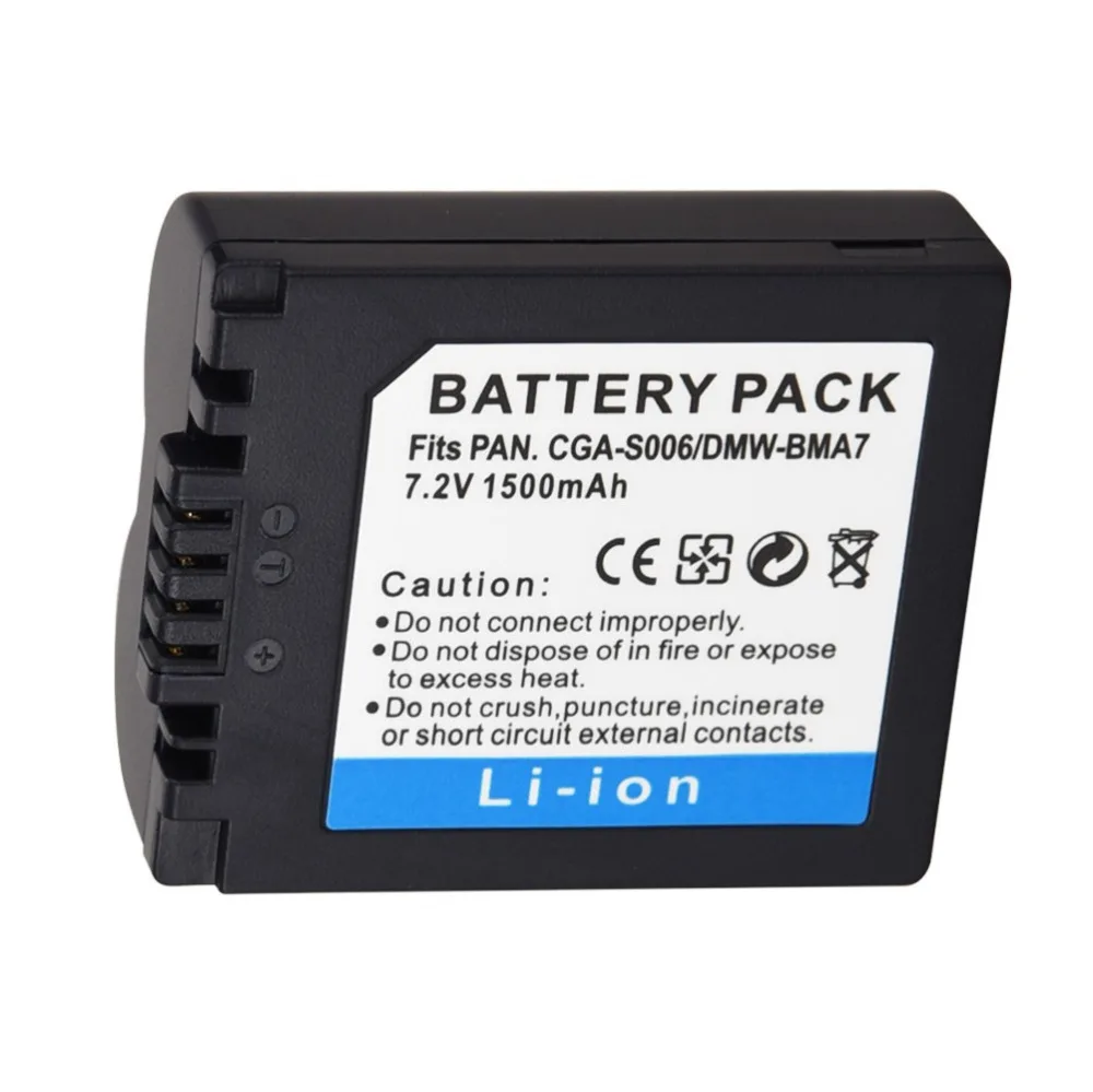 1500mAh Li-Ion Akku – Kompatibel Mit Panasonic Lumix DMC-FZ7, FZ8, FZ18, FZ30, FZ50 U.a.