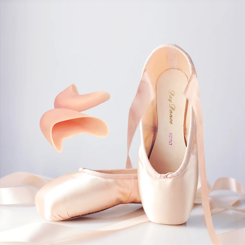 Vrouwen Ballet Pointe Schoenen Professionele Meisjes Satijn Roze Ballerina Schoenen Met Siliconen Teen Pad Kids Meisjes Ballet Schoenen