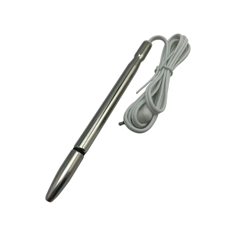 Bi-polar electro shock  therapy device stainless steel urethral catheter sound penis plug metal electrical stimulation sex toy