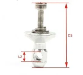 Water Pickup Mount Length=18mm Dia. =4 for RC Model boat