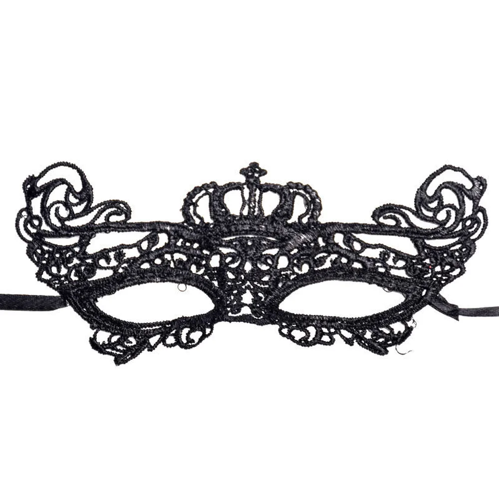 Frauen Sexy Venetian Spitze Crown Blume Masken Weihnachten Halloween Masquerade Cosplay Prom Weibliche Masque Mädchen Party Dance Headwear