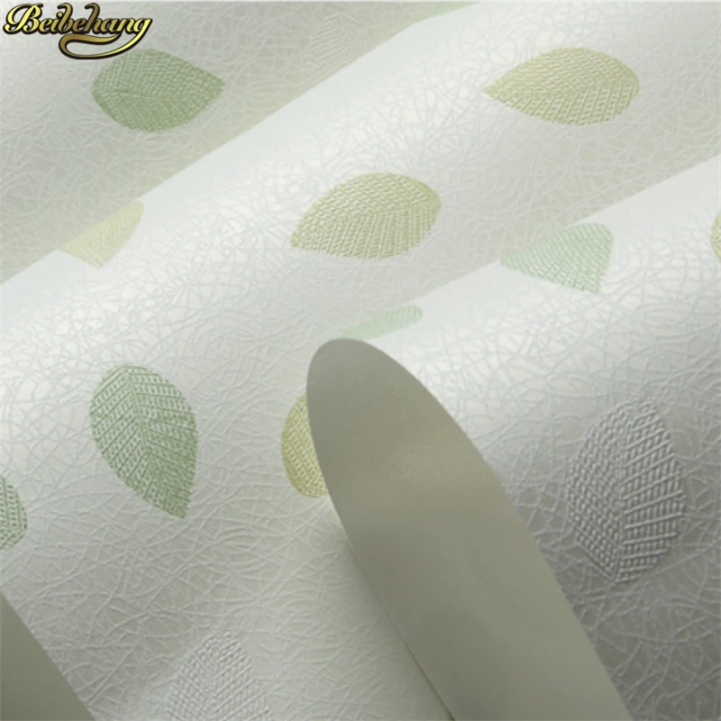 beibehang papel de parede 3D Fresh leaves Wallpaper For Walls Decor 3D Wall paper Rolls Bedroom Living room Sofa TV Background