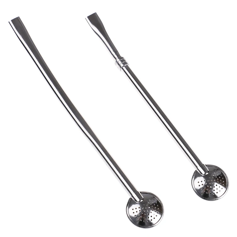 1PCS Hot Drinking Straw Filter Creative Stainless Steel Handmade Yerba Mate Tea Bombilla Gourd Washable Practiacl Tea Tool