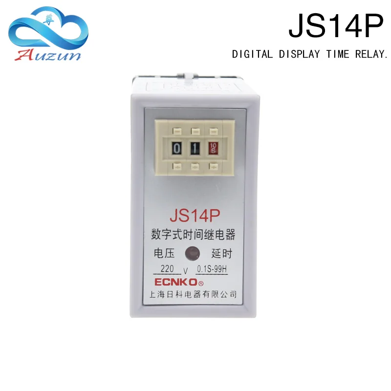 JS14P digital time relay JS14P 0.1s-99h AC220V AC380V DC12V DC24V