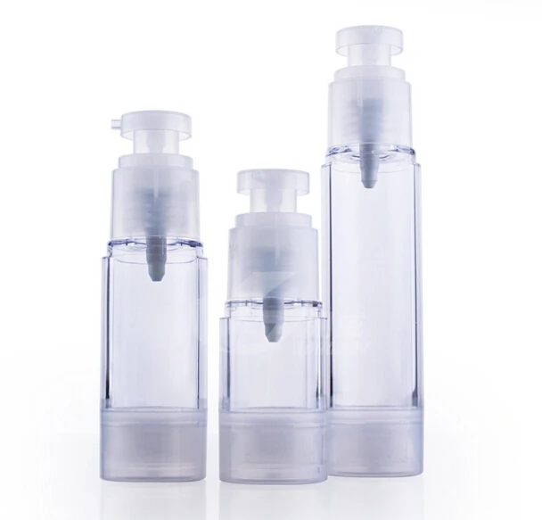 Capacity 50ml 30pcs/lot AS transparent vacuum bottles, plastic vacuum points bottling, 30ml airless bottle vacuum presses