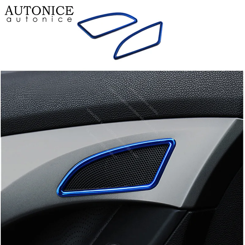 

2pc door Speaker Loudspeaker box Cover trim fit for HYUNDAI Elantra 2011-2015