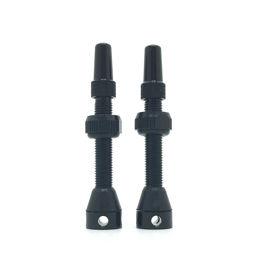 1 Pair 40mm Tubeless Presta Air Valve for Road Bike & MTB Bicycle