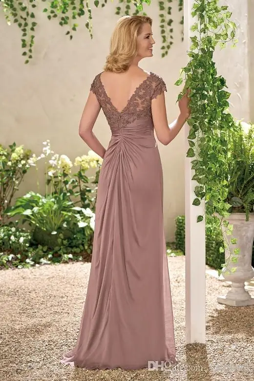 Vestidos De Madrina elegantes para madre De la novia, Vestidos sexys De encaje sin espalda con apliques, vestido largo Formal De noche para boda