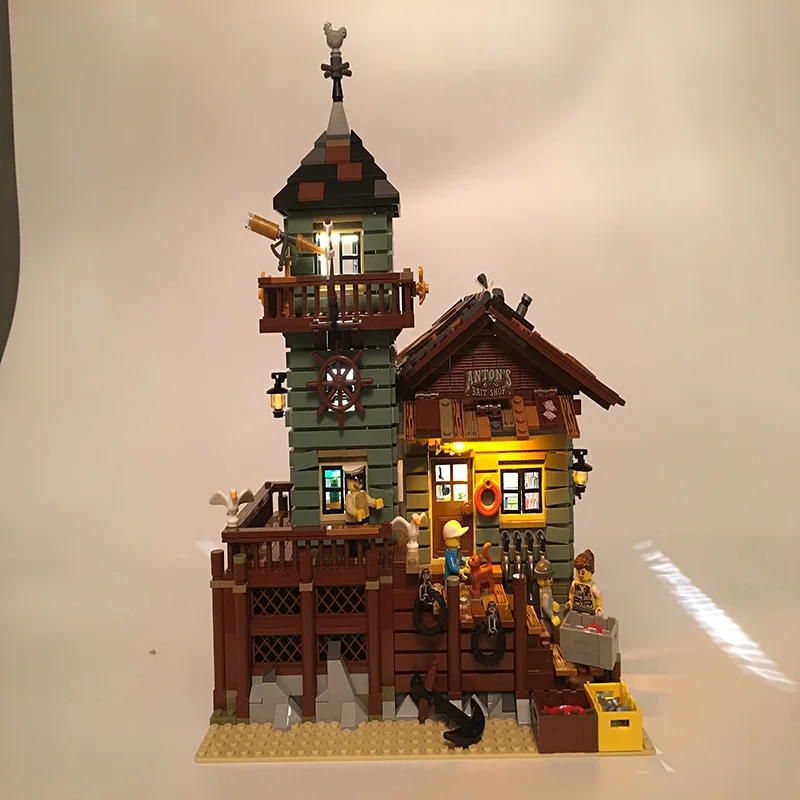 Led Light Set For Lego Building City Street 21310 for 16050 Old Fishing Store Blocks Toys Creator City Street Lighting Set