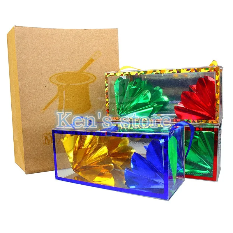 Super Delux Paper Bag Appearing Flower From Empty Box Stage Magic Tricks Dream Bag Large Illusion Magic Kid Gifts