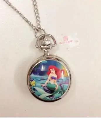 

fashion necklaces for women 2020 Mermaid Pocket Watch Necklace Vintage Style watch P56