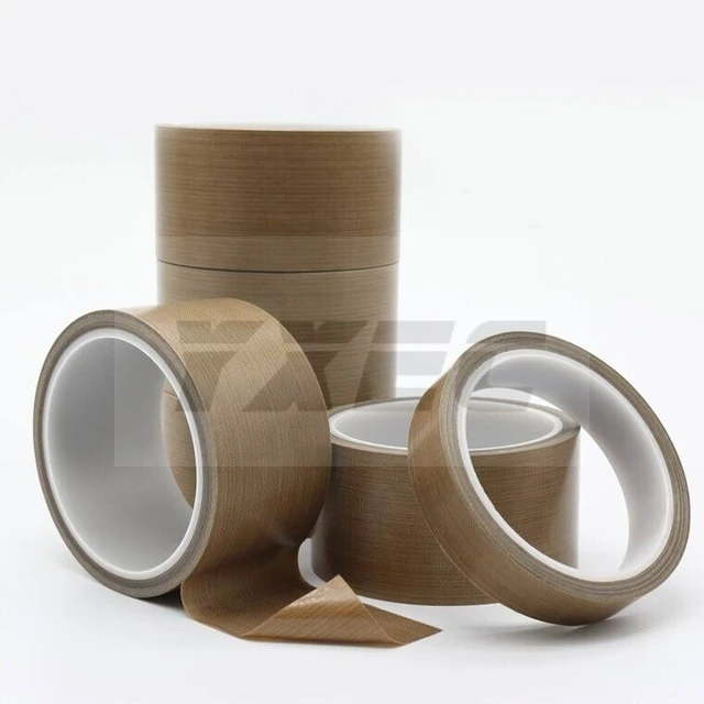 0.25mm thickness PTFE Adhesive Tape Cloth Hi-Temp Insulate Adhesive Tape Insulating 10 meter long