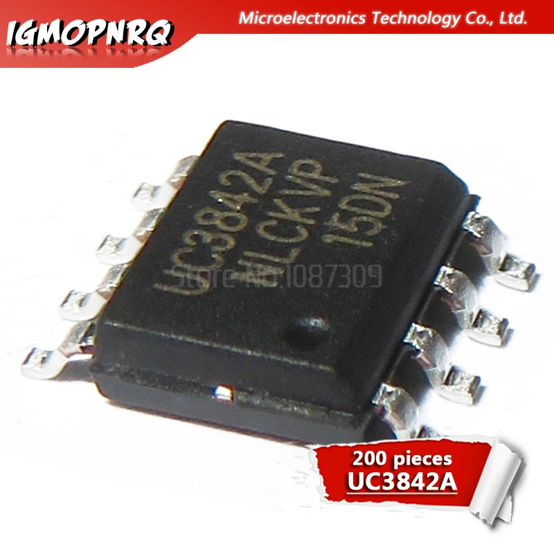 

200PCS UC3842A SOP8 UC3842 SOP UC3842B SMD new and original IC