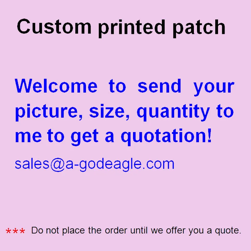 Custom uw gedrukt Iron on Patches Naaien bagde Klittenband Patch voor Kleding stickers