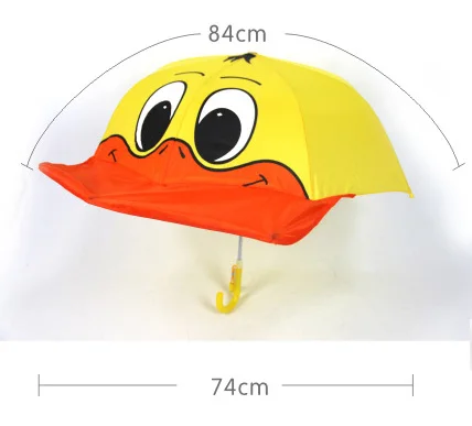 Lovely Duck Umbrella Kids Child Parasol Lovely Fashion With a Whistle Umbrella