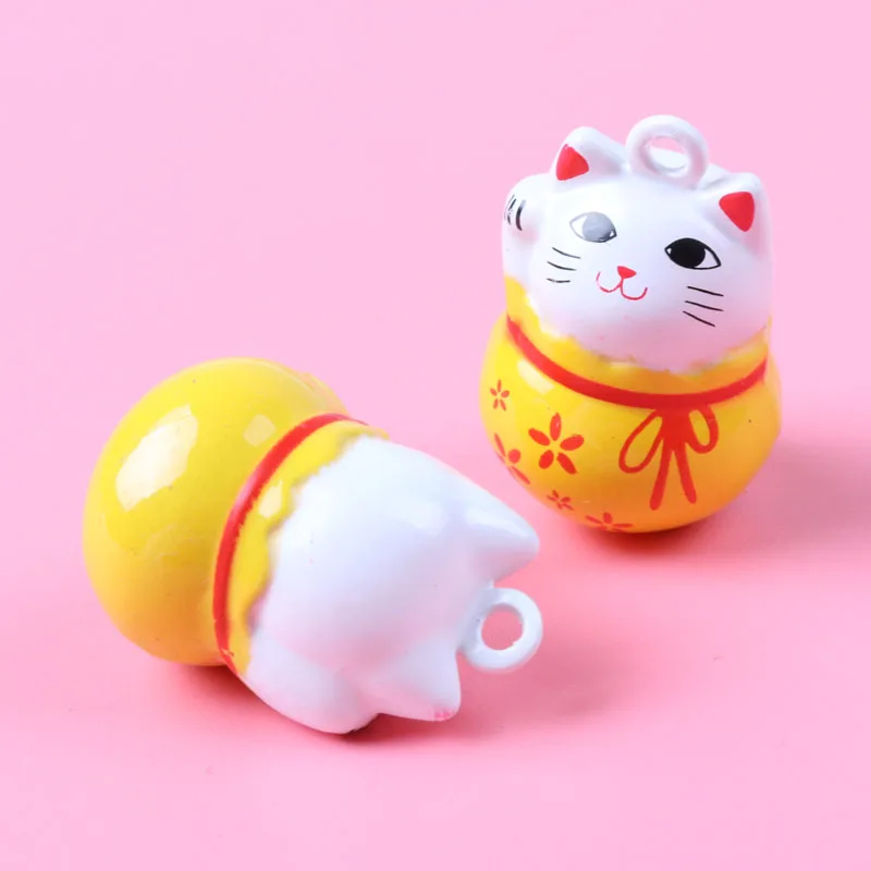 5pcs Bells Mix Cartoon Cat Iron Loose Beads Small for Party Christmas Tree Ornamen Decoration Home Accessories 1pcs 26x17mm