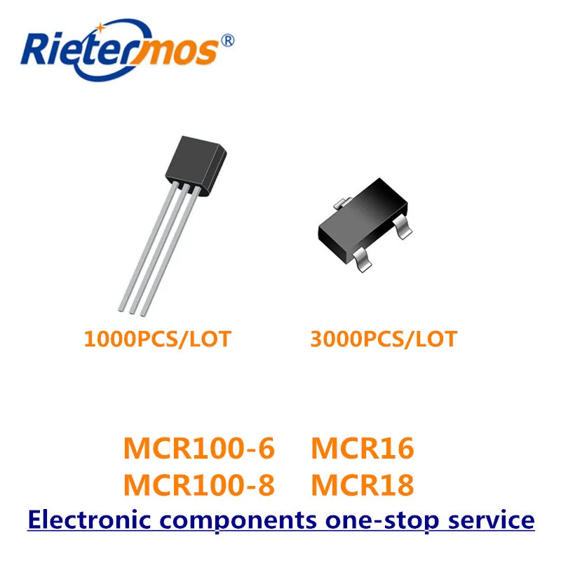 

MCR100-6 MCR16 MCR100-8 MCR18 TO-92 SOT-23 MADE IN CHINA