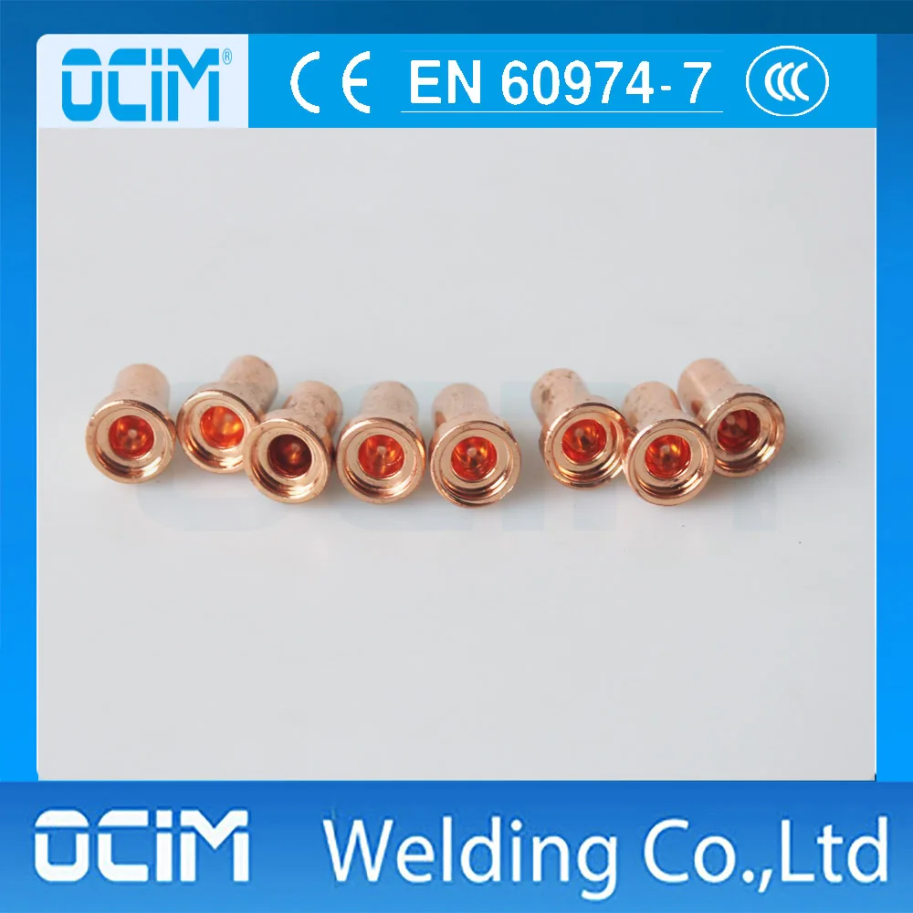 10pcs PT31 LG40 Plasma Cutter Torch Head Consumables Tip Nozzle Long