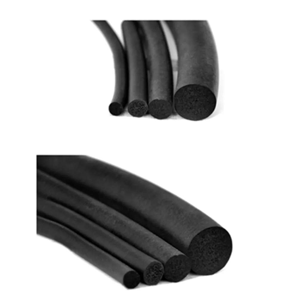 

5M Car Door Edge Protector Flexible O Shape Soundproof Rubber Seal Strip Solid Round Multiple Specifications