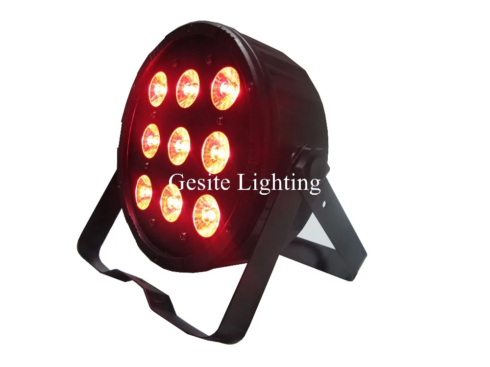 

New Arrival 9pcs*12W 4in1 RGBAW LED Flat Par Light,LED Slim Par Can,American DJ Light For Christimas