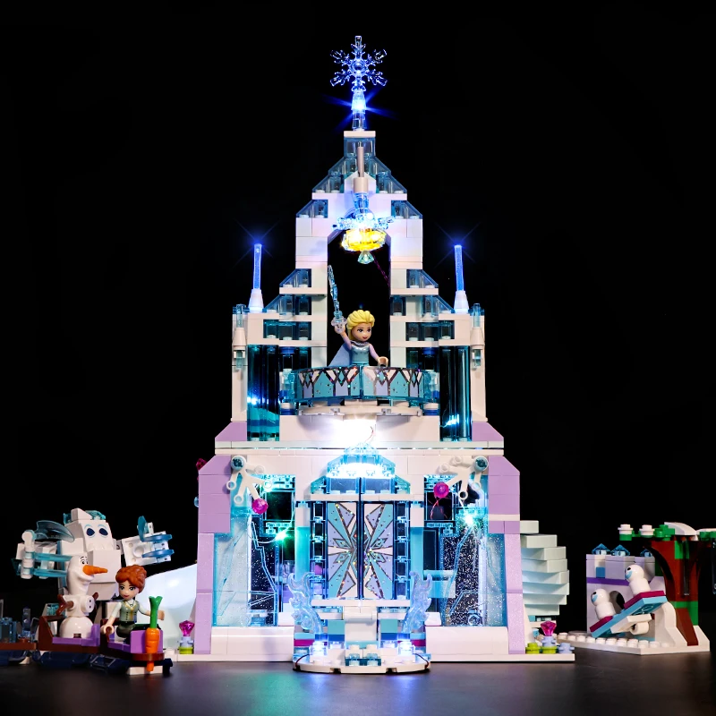 

Led Light Set For Lego 41148 friend Snow World Compatible 25002 Elsa's Magical Ice Palace Castle Building Blocks (Only lights)