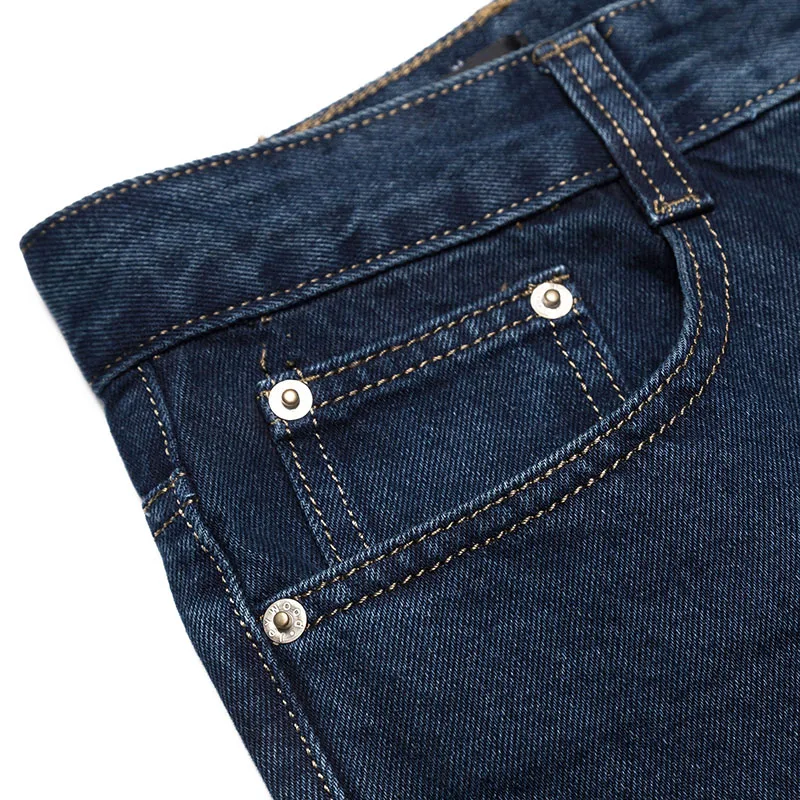 2021 Nieuwe 100% Katoen Heren Businees Jeans Klassieke Mannelijke Lange Blauwe Denim Broek Lente Herfst Mannen Merk Regular Fit Jeans maat 28-42