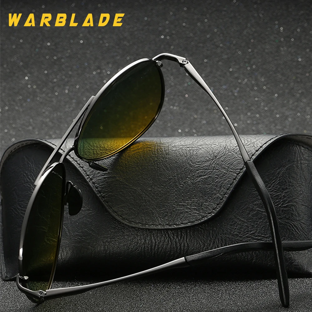 WarBLade-نظارات شمسية للرجال والنساء ، نظارات شمسية للجنسين ، رؤية ليلية ، رؤية ليلية كلاسيكية ، UV400 ، للقيادة الليلية