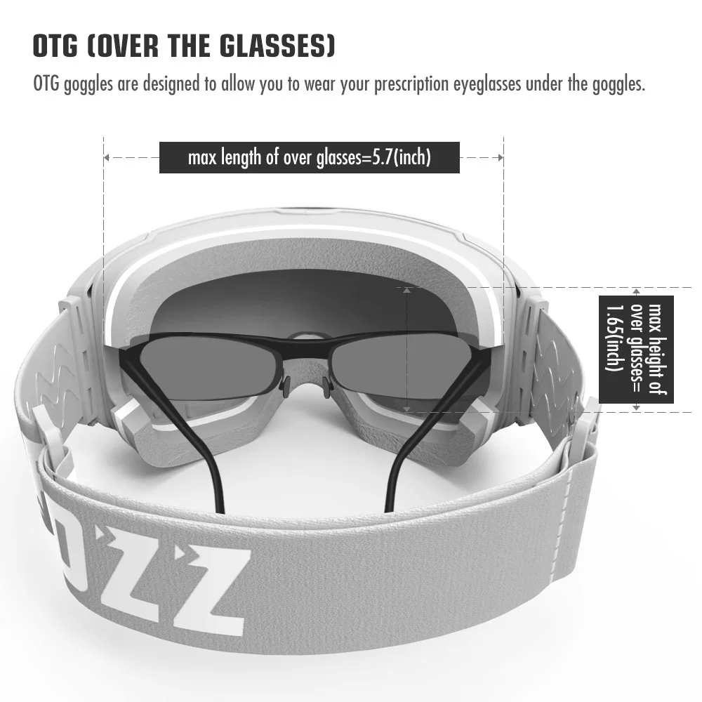 Copozz Magnetische Skibrillen Met Quick-Change Lens En Case Set 100% UV400 Bescherming Anti-Fog Snowboard Goggles voor Mannen & Vrouwen