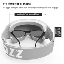 Copozz Magnetic Ski Goggles With Quick-Change Lens - Uv400 Protection Anti-Fog Ski Eyewear