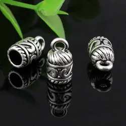 Onebeading Fit 5mm Cord Crimp End Caps Buckle Tips For Necklace Bracelet Connectors Clasps DIY Accessories 13x7mm 30pcs K04198