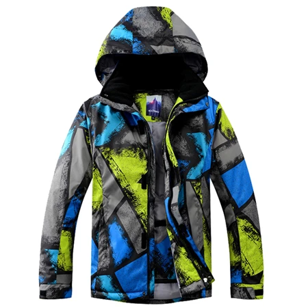 Winter Snowboard Jacket+Pant Men Waterproof Windproof Ski Jacket male Climbing Thermal Snow Outdoor Camouflage Graffiti Coat