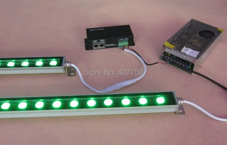 

free shipping to North America RGB 3in1 super thin led wall washer 24x3w dc 24v 4wires 10pcs/lot used for commercial decoration