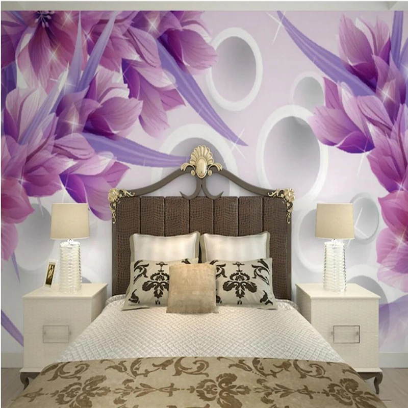 

beibehang Custom Photo Wallpaper Mural Wall Sticker Exquisite 3D Stereo Geometry Flower Interior Wall TV Wall Background Wall