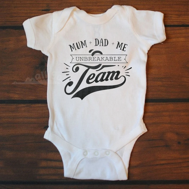 Shirerty Mum Dad Me Baby Romper Summer Cotton Newborn Baby Girl Boy Short Sleeve Jumpsuit Outfits Funny Baby Clothes