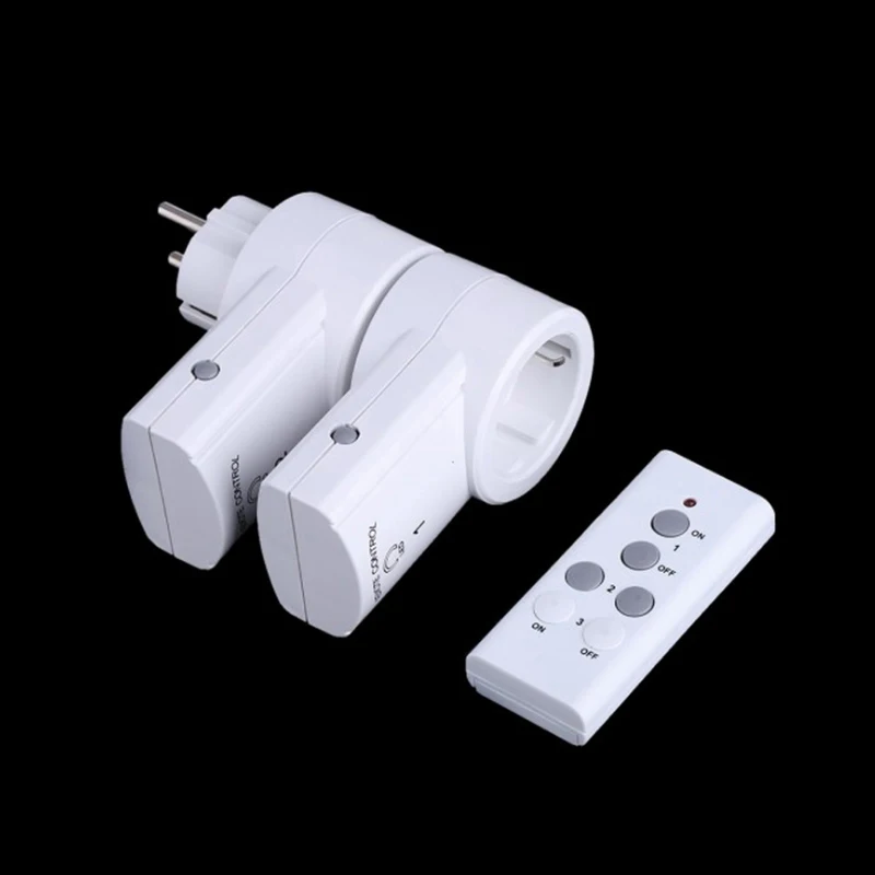 EU Cắm Wireless Điều Khiển Từ Xa Ổ Cắm Điện Chuyển Đổi Ánh Sáng Cắm Outlet ổ Cắm Cắm Điện Nhà Điều Khiển Từ Xa Switcher Outlet