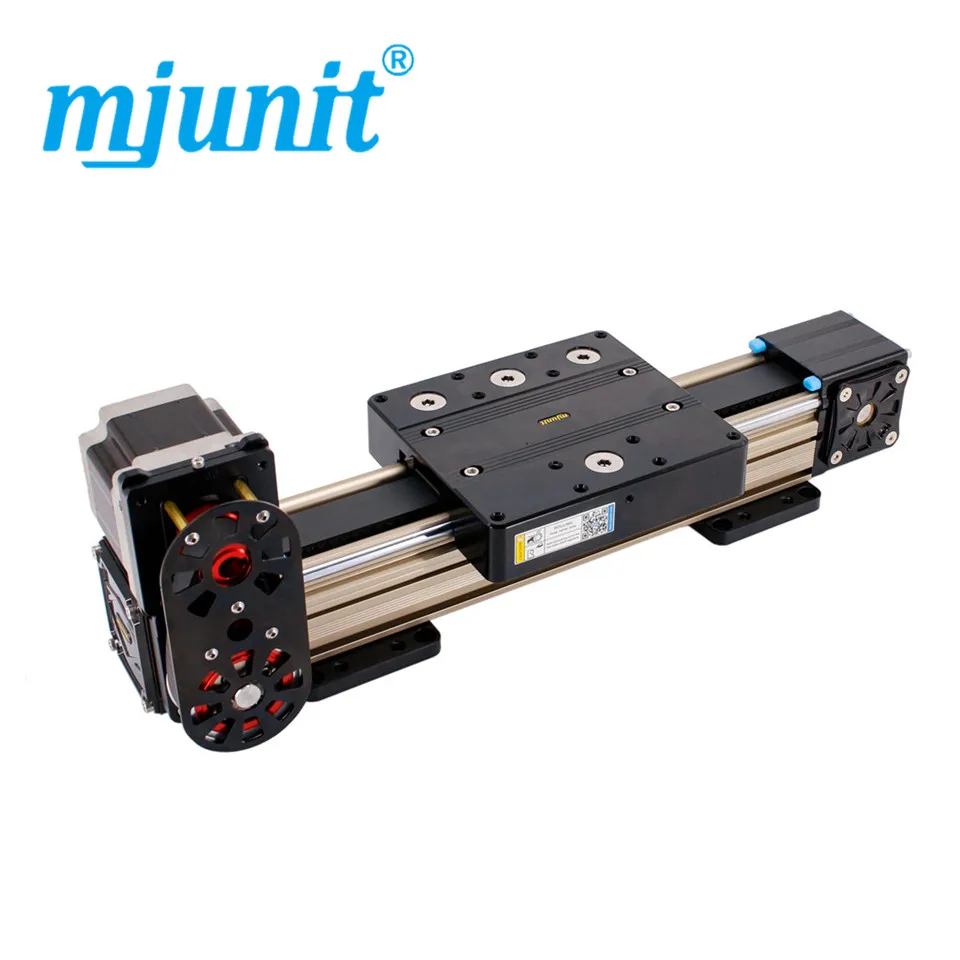 

mjunit MJ80 High Precision Linear Rail with 200mm steoke customized length LIGHT RAIL Timing Pulley Reducer