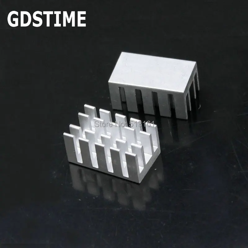 200 Pieces Gdstime 22x13x11mm Radiator Aluminum Heatsink Extruded Heat sink 22MM for Electronic Heat Dissipation