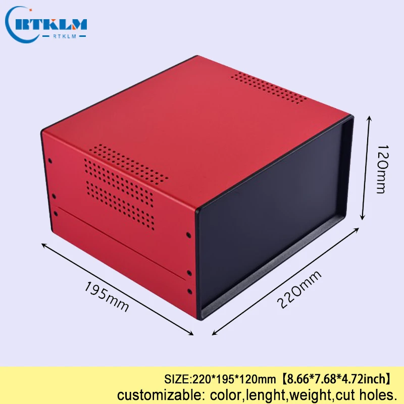 Iron enclosure for electronic project outlet case junction control box industry project instrument box 220*195*120mm desktop BOX